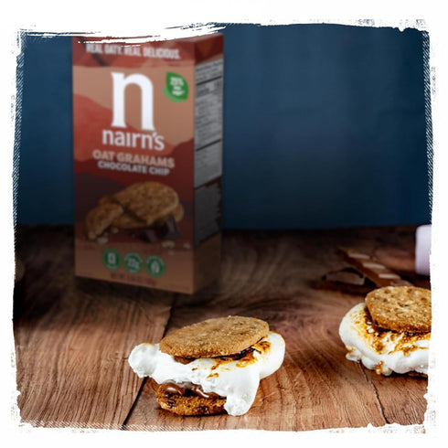 Nairn's Gluten-Free Chocolate Chip Oat Grahams - Healthy, Tasty and Safe for Celiacs. Perfect On-the Go Snack. High Fiber, No Artificial Colors, F...