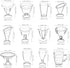 LUOZZY 60 Pcs Mini Dollhouse Cups Miniature Wine Cups Tiny Desserts Cups Dollhouse Accessories (Transparent)...