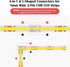 23PCS 8mm COB Led Strip Connectors Kit for COB led Strip Lights 2 Pin, 10pcs Transparent Connector, 6pcs L-Shaped Connectors, 2pcs Dual End, 4pcs ...