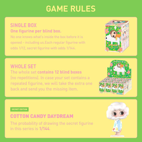 POP MART Nyota's Fluffy Life Series Figures, Nyota Blind Box Figures, Random Design Action Figures Collectible Toys Home Decorations, Holiday Birt...