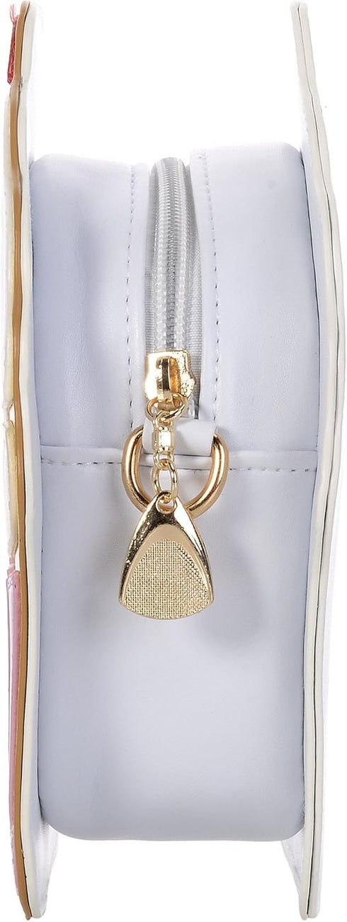 QZUnique Food Shape Cross Body Bag PU Cartoon Purse Ice Cream Sholuder Bag Handbag with Removable Chain...