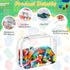 Sanwuta 3 Packs Toy Storage Bags with Zipper, Clear PVC Organizing Bags, Waterproof Toy Bags for Board Games, Building Blocks, Toys and Kids Books...