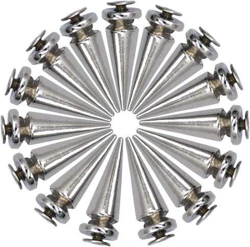 25MM 10/20/30/50 Sets Large Metal Big Tree Spikes Studs Screw-Back Studs for DIY Leather Craft(50 Sets)...