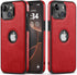 Design Compatible with iPhone 13 Mini Case Luxury Leather Business Vintage Slim Non-Slip Soft Grip Shockproof Protective Cover (2021) 5.4 Inch (Re...