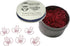 100 Count Lobster Shaped Paper Clips Great for Paper Clip Collectors or Office Gift - Comes in Round Tin with Lid and Gift Box (Red)...