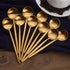 BUY&USE 12 PCS Modern Stainless Steel Espresso Coffee Spoons, 5 Inch Reusable Teaspoon, Popular Dinnerware Flatware Set, Widely Use on Home, Resta...