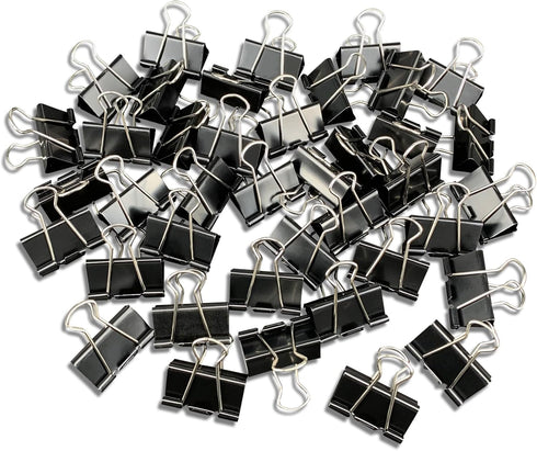 40Pcs Medium Binder Clips, 1.25 inch(32mm), Paper Clamps Medium Size for Office Supplies, Black...