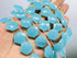 1 Strand Aqua Chalcedony 10 Pcs Beads Size 14X14Mm Hexagon Shape Cut Faceted Beads For Jewellery Making, Beading & Craft Supplies Kcrafts-Rk_K54...
