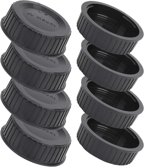 214 8Pcs Hard Plastic Camera Lens Back Cap for Nikon F Mount Camera Lens,Black...