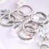 6 Pcs Metal O Ring Buckles Seamless Welded O-Rings Buckle for DIY Crafts, Bag Buckles, Bags, Dog Leashes, Purse Luggage Accessories(Silver, 1-1/2'...