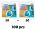 Nuby Diaper Disposable Bags, Fresh Baby Powder Scent, 2 Pack (50 Count Each Pack)...