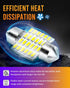 LUYED DE3175 LED Bulbs Dome Ligts Xenon White Canbus Error Free 1.25 inches DE3021 DE3022 3175 LED Bulbs for Interior Map Dome Lights and License ...