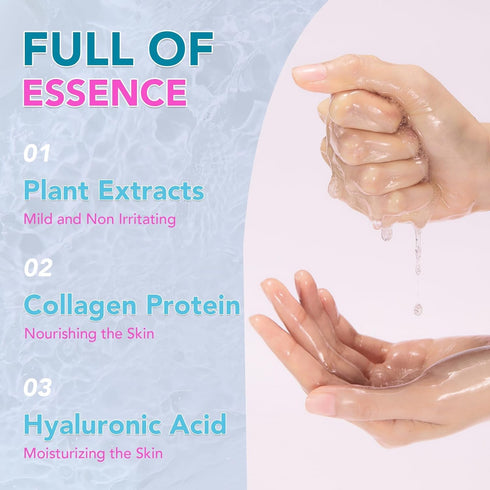 24Pack Collagen Essence Sheet Facial Masks, Face Masks Skincare, Hydrating Face Masks, Moisturizing and Soothing, Natural Skin Care Spa Face Mask,...
