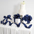 HUIHUANG Navy Blue Satin Wired Ribbon 1-1/2 inch Navy Double-faced Satin Wire Edge Ribbon for Bows, Gift Wrapping, Wreaths, Christmas Tree Decor, ...