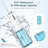 Cordless Water Flossers Picks for Teeth, IPX7 Waterproof Portable Water Flosser with 4 Pressure Modes, 2000mAh Rechargeable Water Dental Flosser f...