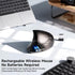 Ergonomic Optical Wireless Mouse Stylish Rechargeable 2.4G Optical Vertical Mice Cordless Mouse with USB Receiver, 800/1200 /1600 DPI, 5 Buttons f...