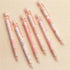 1Pc Pink Mechanical Pencil 0.5mm Pencil Refill Automatic Pencils Cute Peach Press Automatic Mechanical Pencil Stationery School Office Supplies Of...