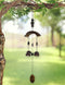 Sunset Vista Designs 91954 Asian Bell Chimes Wood and Metal Wind-Bells Wind Chime for Patios Porches and More, 29-Inches Long, Sago Palm...