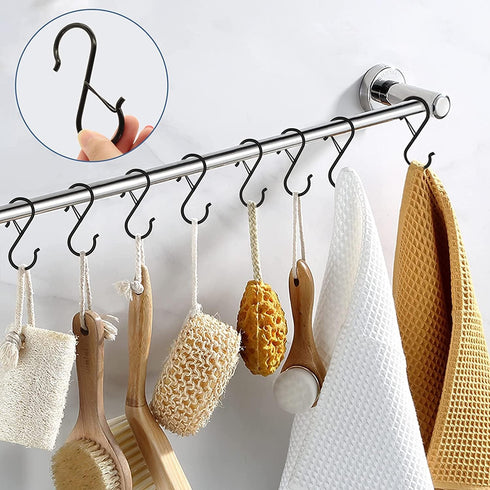 10 Pack Heavy Duty S Hooks Stainless Steel S Shaped Hooks Hanging Hangers for Kitchenware Spoons Pans Pots Utensils Clothes Bags Towers Tools Plan...