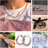 100PCS Letter Beads White Round Acrylic Alphabet Beads Silver Letter A Beads for Jewelry Making Bracelets Necklaces Key Chains DIY 4X7mm...