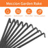 Mini Garden Rake 16 Inch 9 Root Steel Hand Fan Leaf Rake with Ergonomic Comfort Grip & Rust Resistant - Professional Gardening Tool...