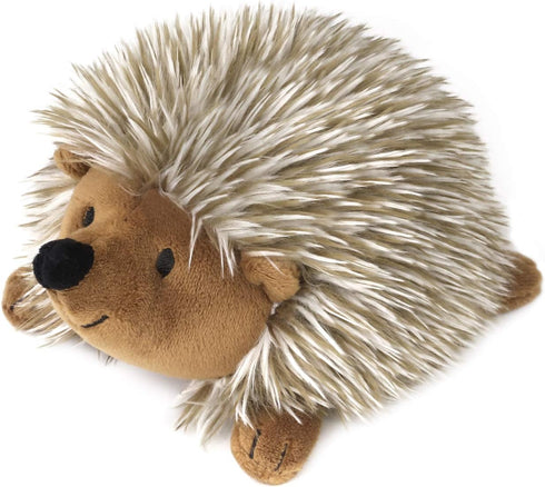 Pawaboo Plush Dog Toy, Non-Toxic Super Soft Faux-Fur Hedgehog Dog Toy Squeak Aninal Toy Stuffed Biting Training Playing Toys for Dog Puppy, Brown...
