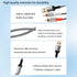 Compatible with USB to RCA Cable Audio Aux Adapter, 6.6FT USB to 2RCA Cable HiFi Stereo Y Splitter for USB A Laptop, Linux, Windows, Desktops, PS4...