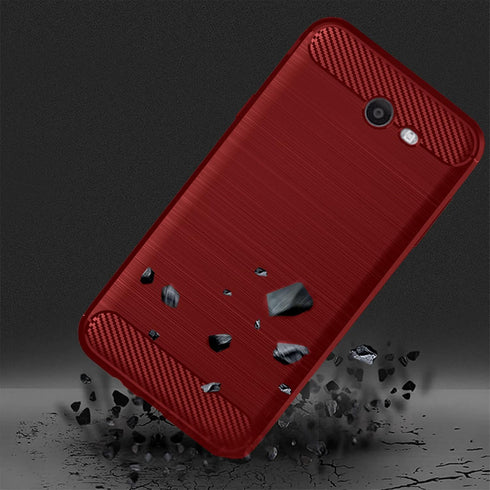 Asuwish Phone Case for Samsung Galaxy J7 Prime 2017 J 7 Skypro Sky Pro J7V V S727VL with Tempered Glass Screen Protector Cover and Cell Soft Silic...