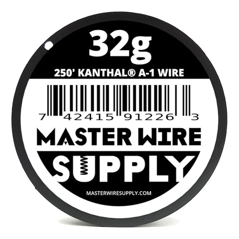 Kanthal A1 - 250' - 32 Gauge Wire - 250ft - 0.2mm - 0.008in - Made in USA - Master Wire Supply...