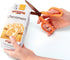Plus Fit Cut Curve Titanium Scissors with Micro-Serrated Blade, Orange (34554)...
