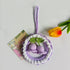 Purple Car Mirror Hanging Accessories,Crochet Flower Hanging Ornament for Women,Rear View Hanging Accessories,Bellflower Hand Knitted Car Hanging ...