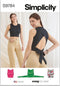 Simplicity Easy Misses' Knit Crop Tops Sewing Pattern Packet, Design Code S9784, Sizes XS-S-M-L-XL-XXL, Multicolor...