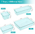 7 PCS Clear Plastic Drawer Organizers Set, 4 Size Desk Drawer Organizer Trays for Makeup, Jewelry, Kitchen Utensils, Gadgets and Office Accessorie...