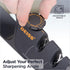 Deiss PRO Knife Sharpener With Adjustable Angle Knob - Handheld Manual Knife Sharpeners for Kitchen Knives, Scissors Sharpener, Pocket Knife Sharp...