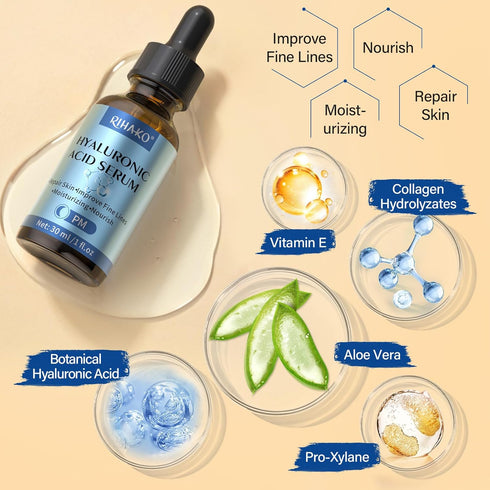Face Skincare Serum Set– Turmeric Vitamin C & Hyaluronic Acid Serum For Wrinkles, Uneven Skin Tone...