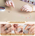 Hobbyworker Bead Cord Clip Stopper Beading Wire?Micro Melt Beaded Thread 164FT0.2mm for Braiding Sewing Fishing Jewelry Making Supplies Thread (Or...