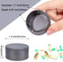 Daily Metal Pill Box Pill Case - Single Waterproof Travel Pill Container Round Aluminum Alloy Storage Medicine Organizer Multitool EDC Every Day f...