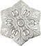 Bezelry 12 Pieces Snowflake Metal Shank Buttons. 20mm (3/4 inch) (Silver)...