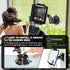 Aluminum Heavy Duty Tablet Mount for Car/Truck, 360° Adjustable 2-stage Tablet Stand Holder for Commercial Vehicle Dashboard Windshield, Compatibl...