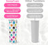 SassyCups Vacuum Insulated Stainless Steel Dog Paw Print 20 oz Tumbler with Straw and Lid...