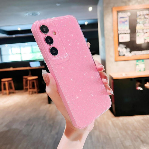 Compatible with for Samsung Galaxy S23 FE Case,Cute Neon Bright Color,Glitter Bling Thin Slim Shockproof Silicone Sparkly Case, Soft TPU Phone Cas...