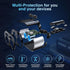 2 Sockets Cigarette Lighter Splitter with Large Voltmeter, BUVAYE 5 in 1 Fast Charge USB C Car Charger Adapter, Dual Car Cigarette Lighter Adapter...
