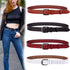 Hollow Leather Belts for Women, Soft Leather Womens Belts with Pin Buckle...
