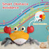Cute Crawling Crab Baby Toys with Rechargeable Battery: Tummy Time Gift for Infants Toddlers Learning to Crawl or Walk Toy Lights Up with Music fo...