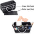 JJRING Craft and Art Organizer Tote Bag - 600D Silver Nylon Fabric Art Caddy with Pockets - for Art, Craft, Sewing, Medical, and Office Supplies S...