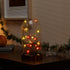 FURORA LIGHTING Red & Green Maple Leaf LED Fairy Lights with 6/18 Timer, 20 LED Warm Night Lights, 90-Inches of Magical Fairy Lights for Room Déco...
