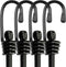 Bungee Cords with Hooks, Heavy Duty Outdoor Elastic Bungee Straps?No Odour Industrial Grade Bungee Rope for Securing Tarps, Luggage, Tents, Bikes ...
