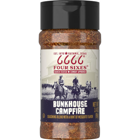 6666 Four Sixes Bunkhouse Campfire Seasoning, 3.4 Ounce...