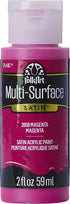 FolkArt Multi-Surface Paint in Assorted Colors (2 oz), 2898, Magenta...