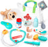 Veterinarian Kit for Kids, Pretend Play Doctor Set with Dog Toy, Tote Bag, Stethoscope Toy, Pet Vet Playset for Kids Ages 3+...